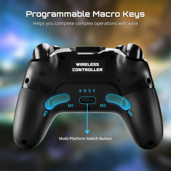 Multi-Console Wireless Game Controller Compatible with PC, Nintendo Switch/Pro/Lite, Android, iOS - Image 4