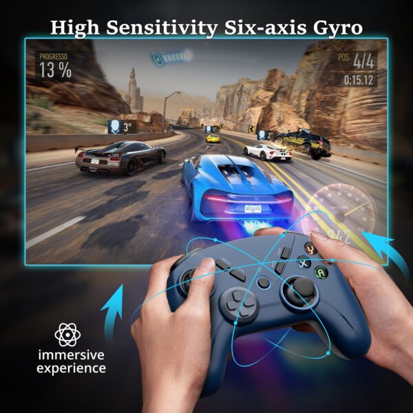 Multi-Console Wireless Game Controller Compatible with PC, Nintendo Switch/Pro/Lite, Android, iOS - Image 8