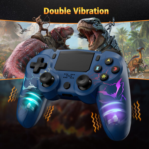 PS416 Wireless RGB Game Controller Compatible with PS4, PS3, PC, Android, iOS - Image 7