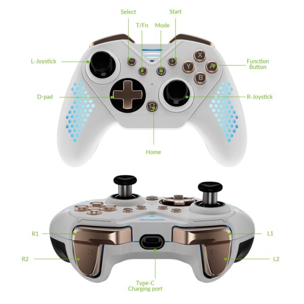 SG37 Wireless Game Controller Compatible with Nintendo Switch, PC, Android, iOS - Image 3