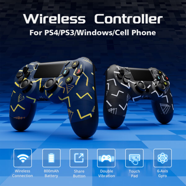 PS414 ISHAKO Wireless Game Controller for PS4/PS3/PC/Android/iOS - Image 6