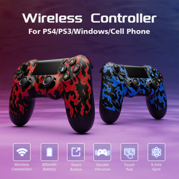 PS414 ISHAKO Wireless Game Controller for PS4/PS3/PC/Android/iOS - Image 8