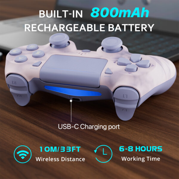 PS414 ISHAKO Wireless Game Controller for PS4/PS3/PC/Android/iOS - Image 4