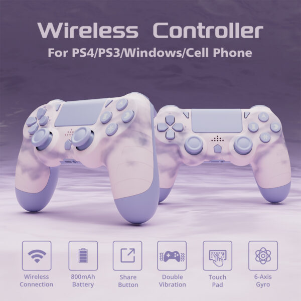 PS414 ISHAKO Wireless Game Controller for PS4/PS3/PC/Android/iOS