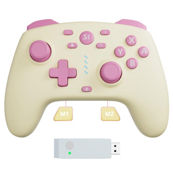 AG46 Wireless Game Controller Compatible with Nintendo Switch, PC, Android, iOS with 2.4G Dongle