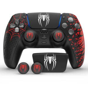 PS5 Controller Silicone Grip Case with Thumb Caps and Touchpad Sticker
