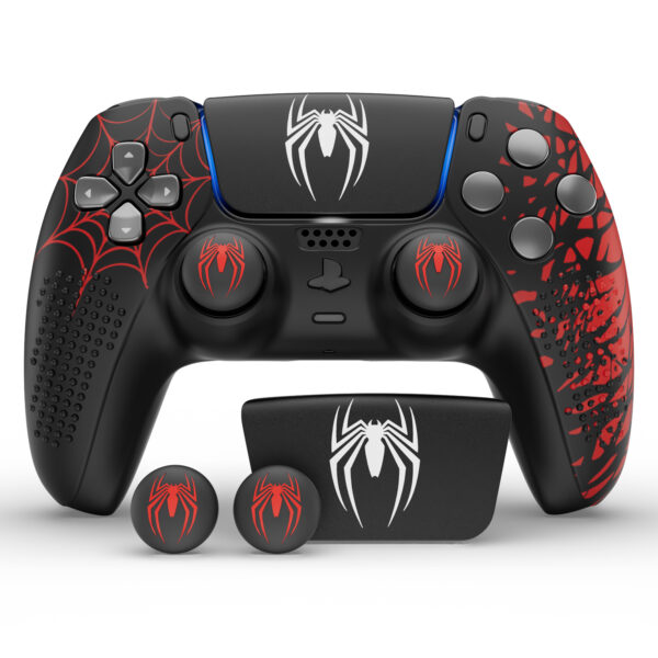 PS5 Controller Silicone Grip Case with Thumb Caps and Touchpad Sticker