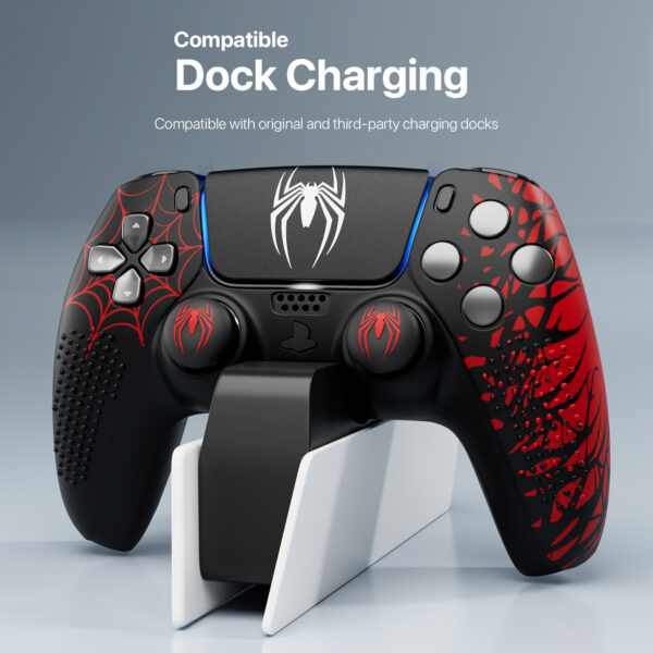 PS5 Controller Silicone Grip Case with Thumb Caps and Touchpad Sticker - Image 6
