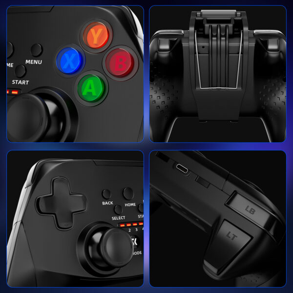 AG38 PC Wireless Controller with 2.4G Dongle, Compatible with Playstation 4, Android, iOS - Image 8