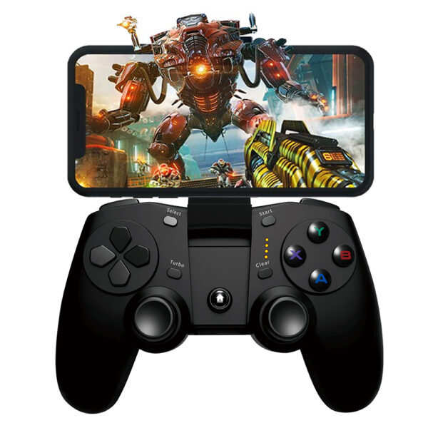 AG30 Android/iOS Wireless Mobile Phone Game Controller with 2.4G Dongle and Phone Holder, Compatible with PC and PS3