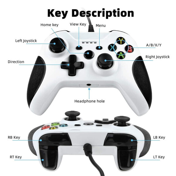 XP11 Wired Game Controller for Xbox One Series, Compatible with PC - Image 2