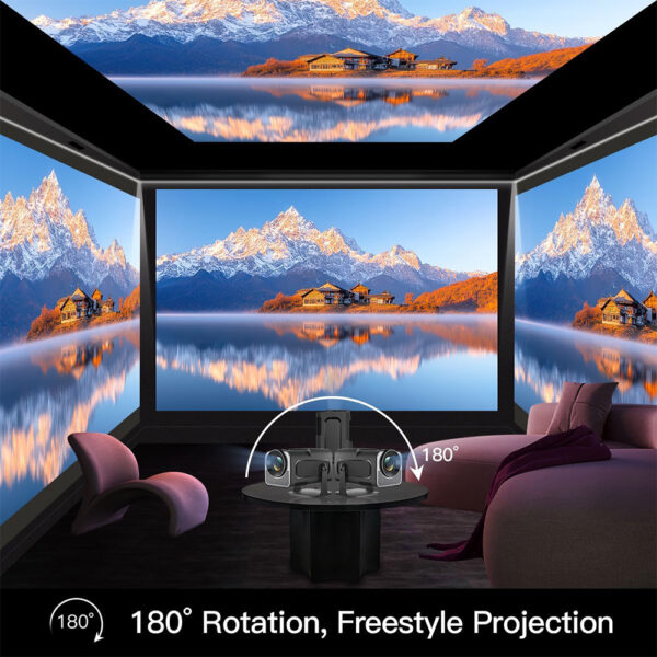 Mini Portable Android Projector with WiFi 6 and Bluetooth 5.0, Support Full HD 4K - Image 7