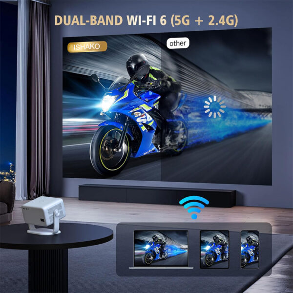 Full HD 4K Projector with Official Netflix, Autofocus, Dolby Atmos & Auto Keystone, Apps Built-in, ChatGPT Voice. - Image 7