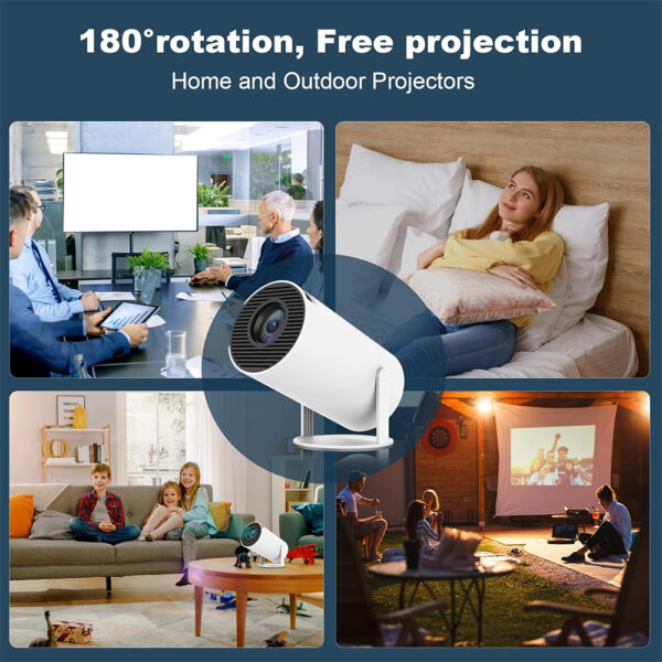 4K 1080P Wireless Android Projector, Built-in Netflix, Prime Video, Youtube, 130 inch Max - Image 7